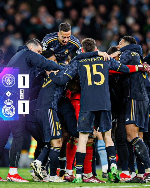Real Madrid s-a calificat în semifinalele Ligii Campionilor, după 4-3 cu Manchester City
