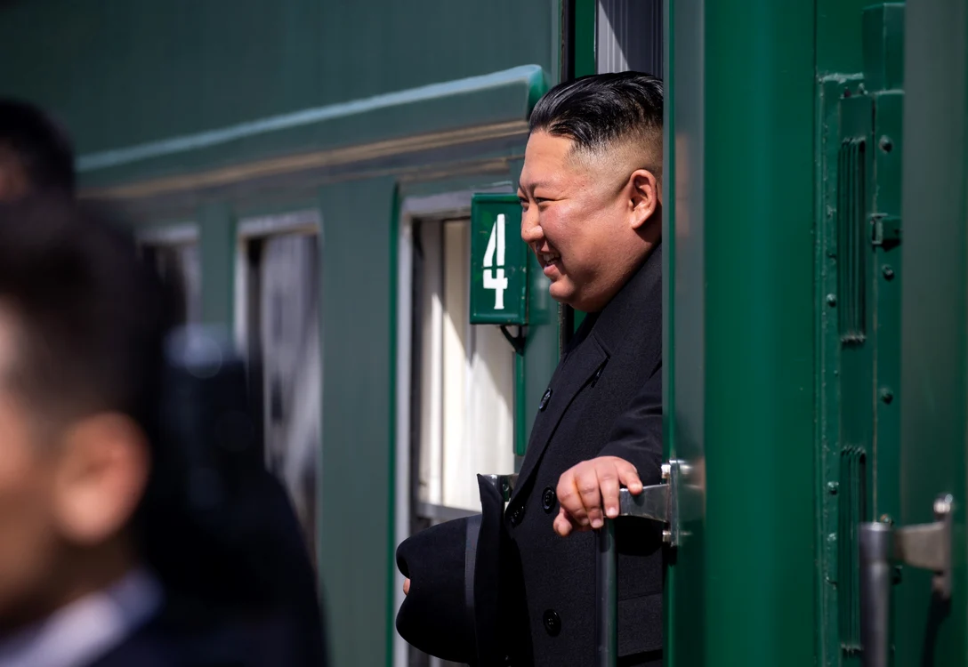 Kim Jong-un și celebrul ău tren blindat FOTO Arhivă