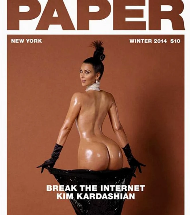 Kim Kardashian a pozat și ea nud pentru aceeași publicație