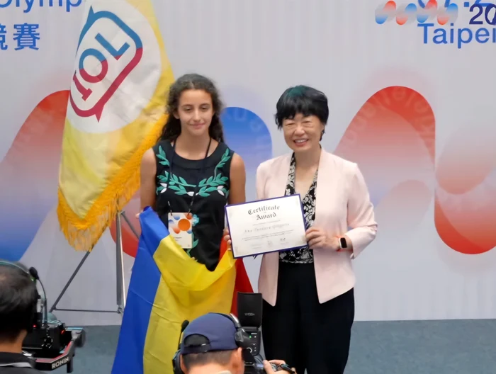 Ana Grigorie, mențiune la Olimpiada Internațională de Lingvistică FOTO: arhiva personală A. Grigorie