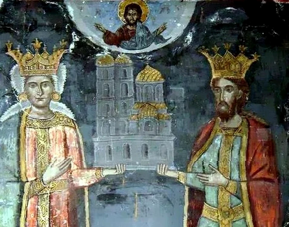 Doamna Calinichia și domnitorul Radu I / Foto: Adevărul.ro