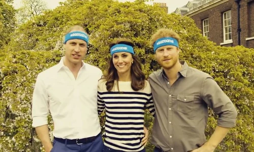 printul William, ducesa Catherine, Printul Harry run with heads, maraton umanitar jpeg