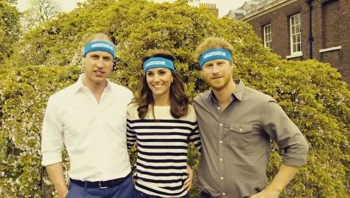 printul William, ducesa Catherine, Printul Harry run with heads, maraton umanitar jpeg