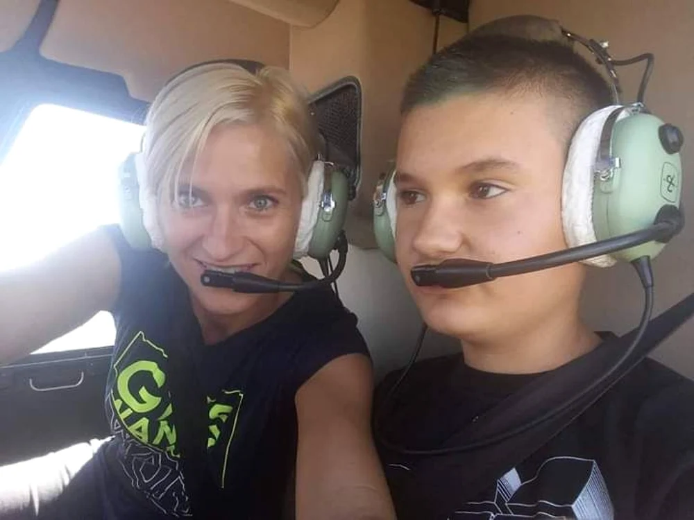 Georgiana şi fiul ei, David FOTO arhiva personală