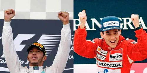 Lewis Hamilton Ayrton Senna colaj foto AP