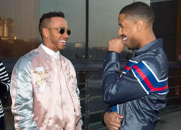 Lewis Hamilton Michael B Jordan jpeg