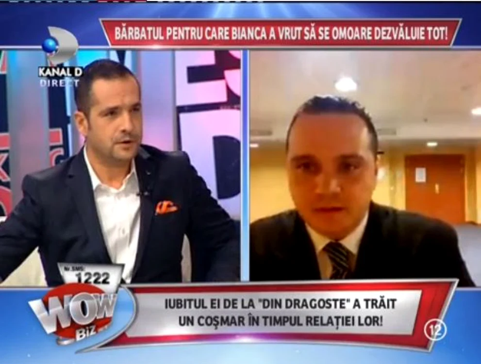 Mihai Mătuşoiu a făcut câteva dezvăluiri despre relaţia lui cu Bianca Drăguşanu (captură: Kanal D)