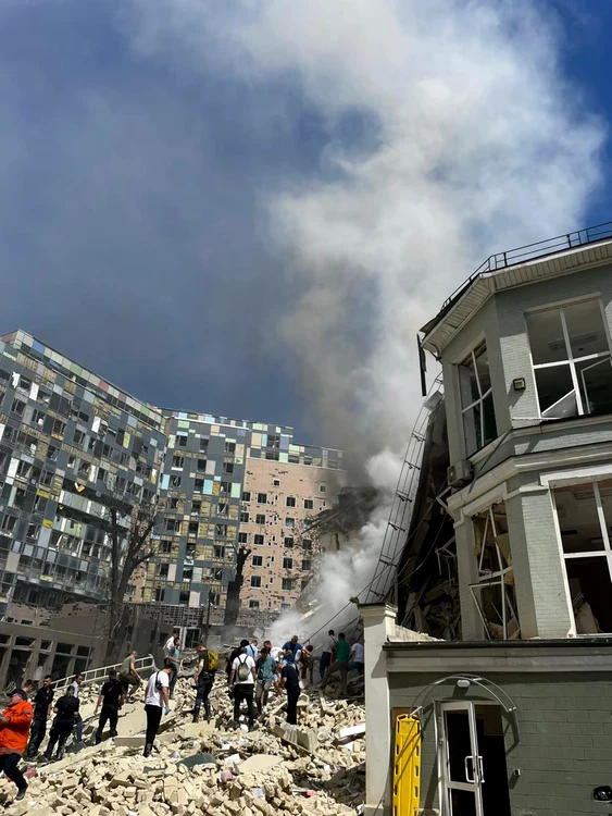 Spitalul Ohmadît din Kiev a fost lovit de o rachetă rusească