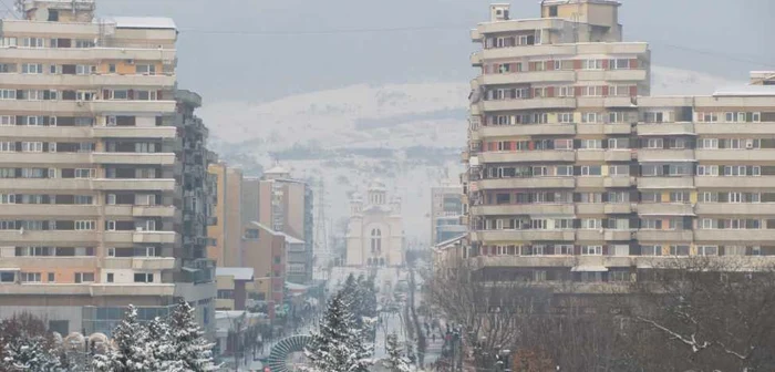 Oraşul văzut din turnul-clopotniţă al Catedralei Încoronării 