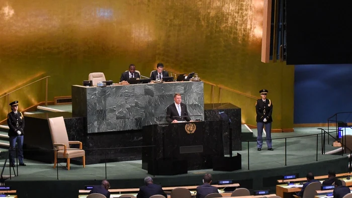 Klaus Iohannis la ONU FOTO Presidency.ro