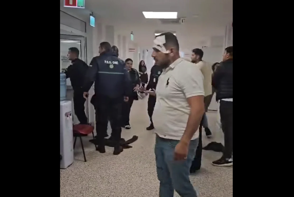 Bătaia a continuat la spital. FOTO: captură Gorj TV