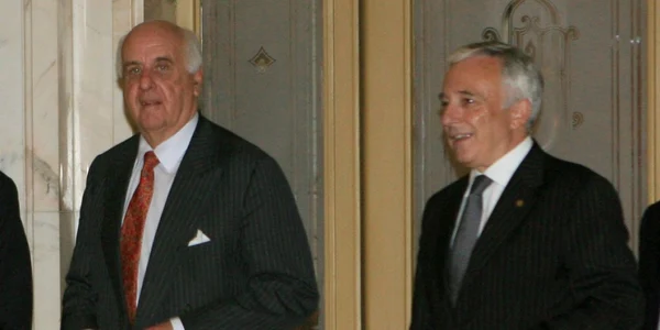 Etienne Davignon Mugur Isarescu FOTO Adevărul