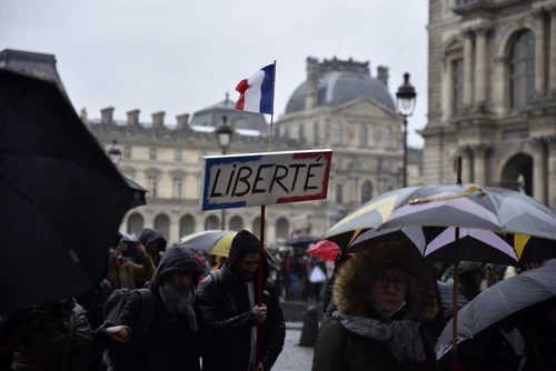 Mii de persoane au protestat în Paris împotriva măsurilor anti covid. Foto Profimedia