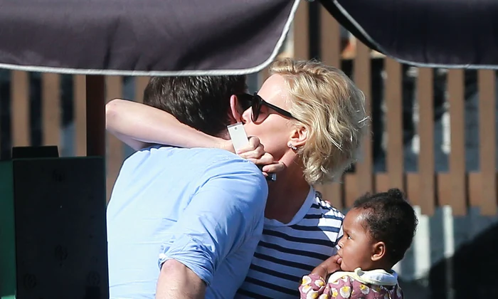 Exclusive Charlize Theron Out For Lunch With A Mystery Man jpeg