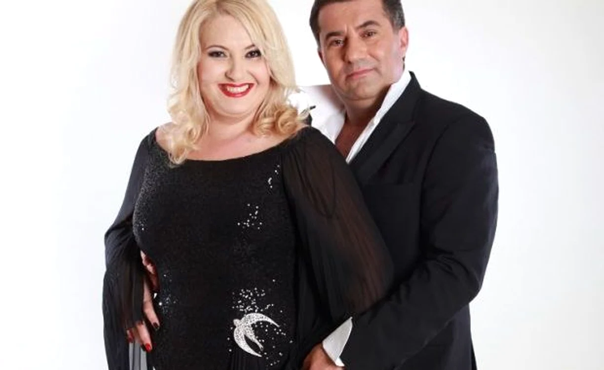 
    Viorica de la Clejani, alături de soțul său  