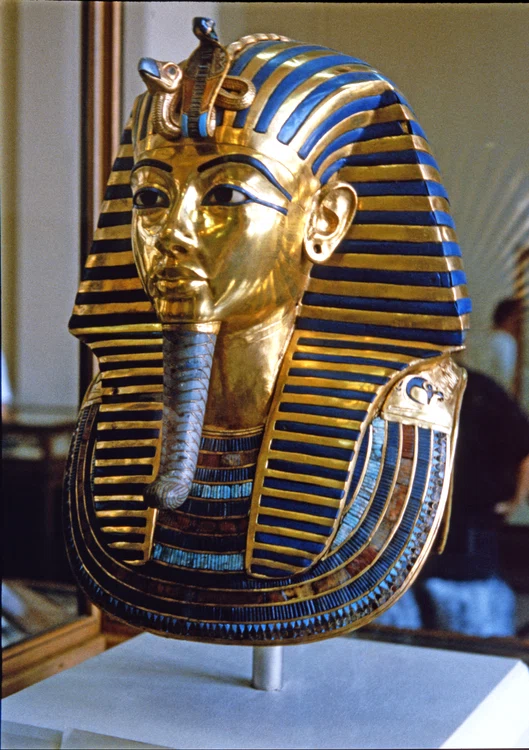 Celebra mască mortuară a lui Tutankhamon. FOTO: profimedia