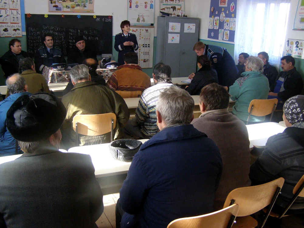 Polițiștii au organizat o acțiune preventivă la Gogoșu 