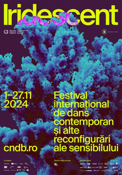 Noiembrie devine IRIDESCENT.  Începe festivalul internațional de dans contemporan și alte reconfigurări ale sensibilului. Festivalul aduce, în premieră, la București spectacole relevante reperate pe scena internațională a artelor spectacolului. 