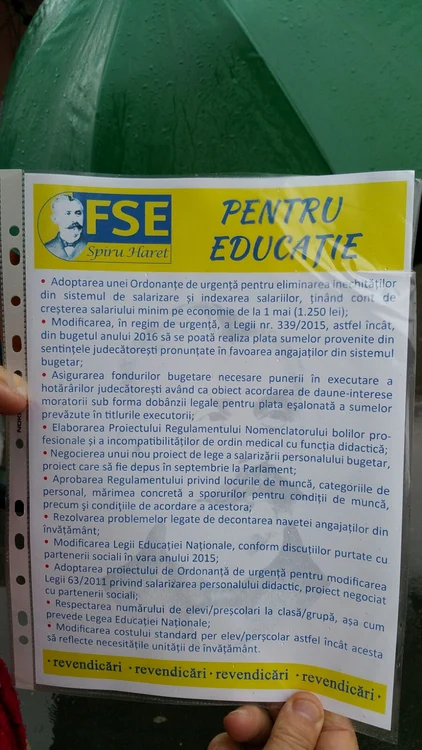 Acestea sunt revendicările protestatarilor