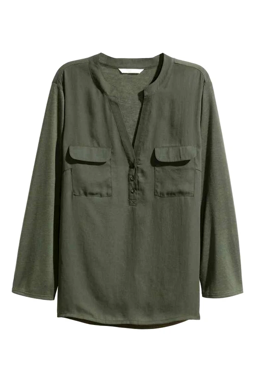 Bluza din tesatura crep, H&M, 59,90 lei jpg jpeg