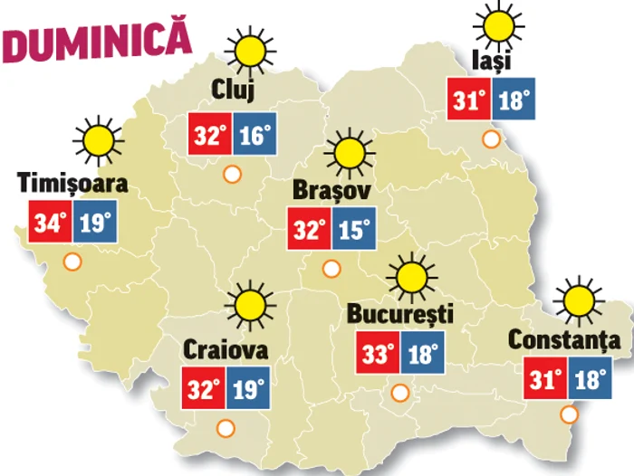 Prognoza meteo 30 august ne spune că temperaturile se mențin la cote înalte