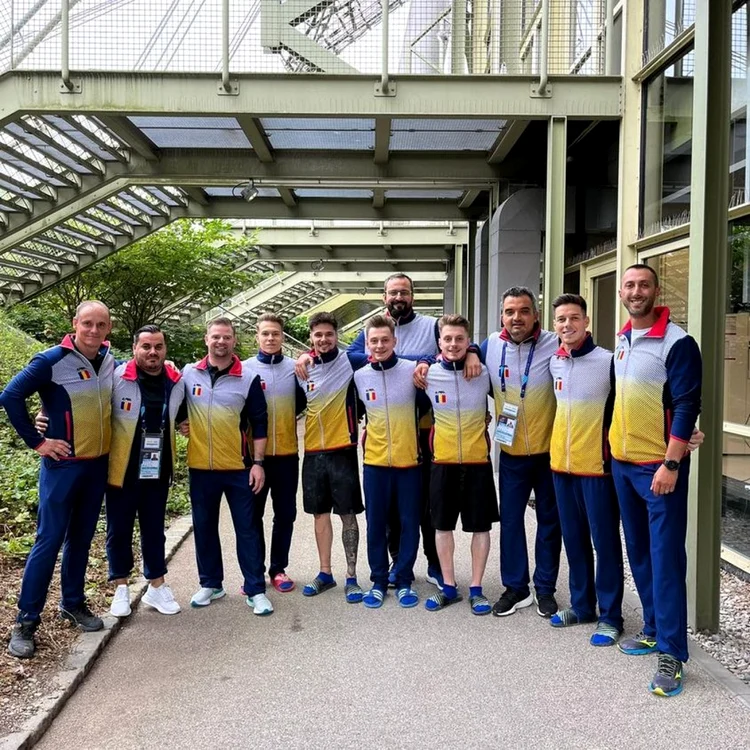 Echipa Romaniei de gimnastica. FOTO FRG