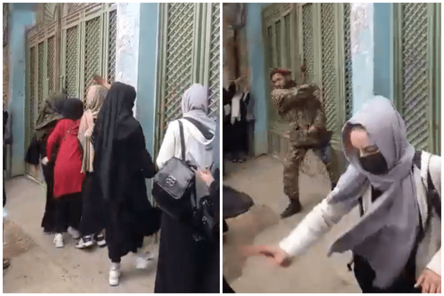 Studente din Afganistan, lovite cu biciul de un taliban pentru că nu purtau burka VIDEO