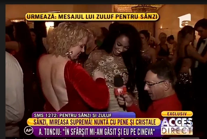 Oana a purtat o rochie cu spatele gol