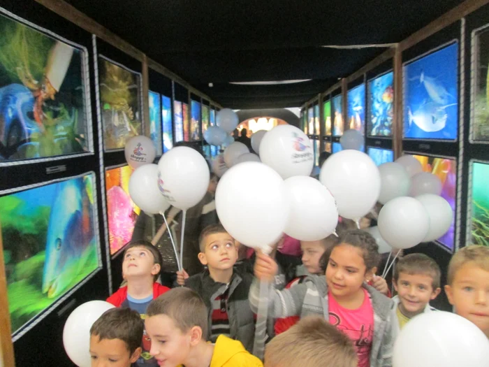 Copiii au fost foarte încântaţi de expoziţie