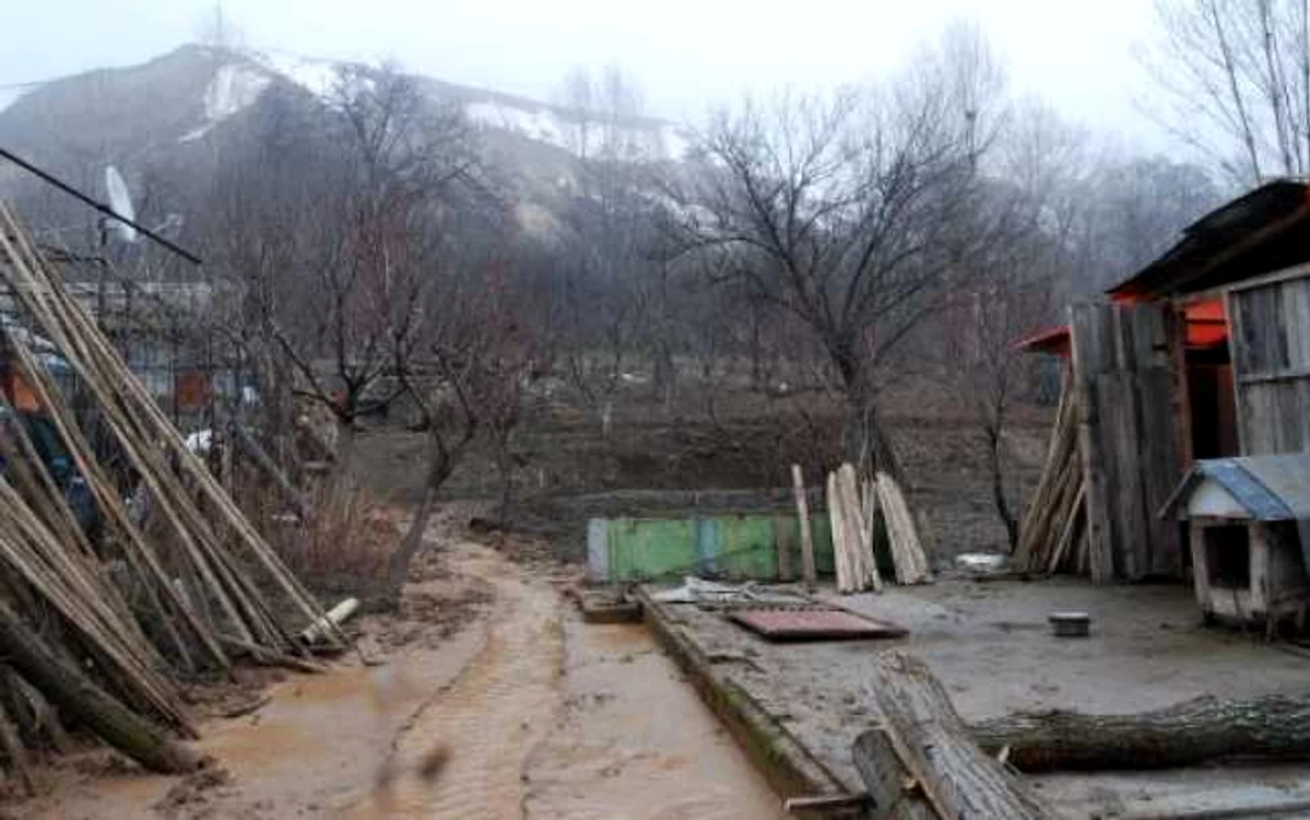 Grădinile oamenilor au fost distruse de alunecările de teren