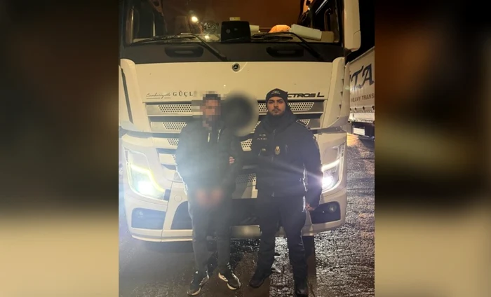 Un şofer de TIR cu cetăţenie turcă a fost arestat preventiv în România. FOTO: Politia de Frontieră 