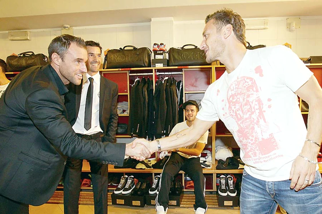 Philipp Plein  a făcut cunoştinţă  cu legenda Romei, Totti