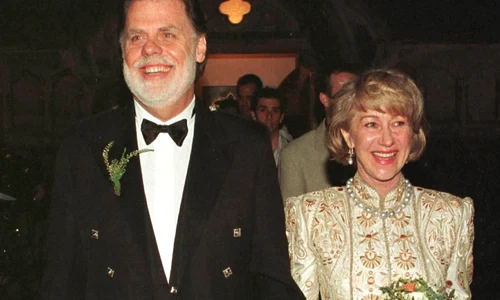 EXCLUSIVE: Stock images of Helen Mirren at her wedding to millionaire film director Taylor Hackford at Ardersier, near Inverness on December 31, 1997 jpeg