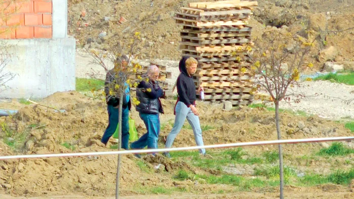 Iunie 2014. Alina Borcea, actuala soţie a dinamovistului era extrem de implicată în afacere: ea vizita foarte des şantierul