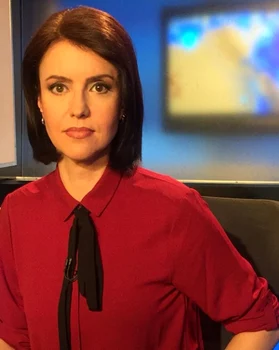 Raluca Arvat, prima femeie care a prezentat un jurnal de știri sportive la o televiziune / foto: Facebook