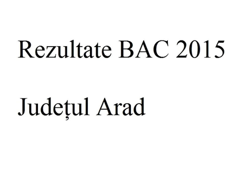 Edu.ro Rezultate Bacalaureat 2015 Arad