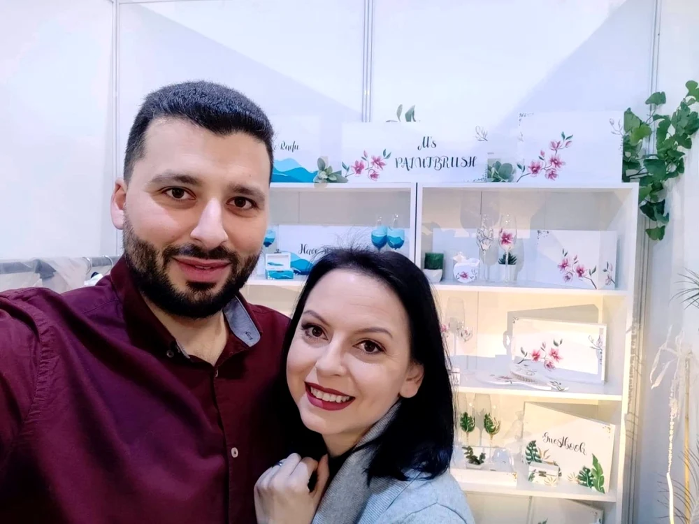 Mirela, alături de soţul ei, Radu FOTO Arhivă personală
