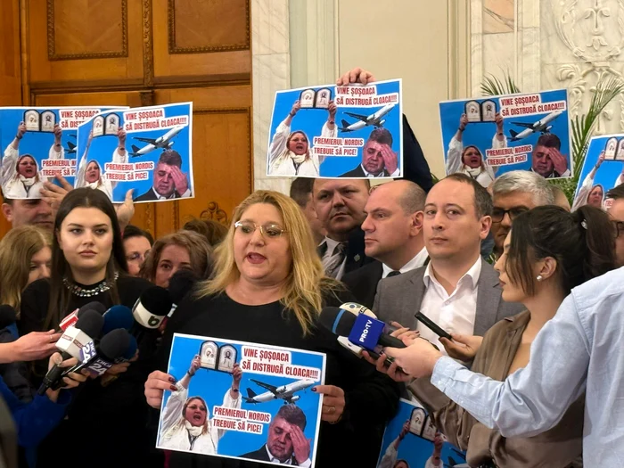 Diana Șoșoacă a venit în Parlament FOTO Adevărul 