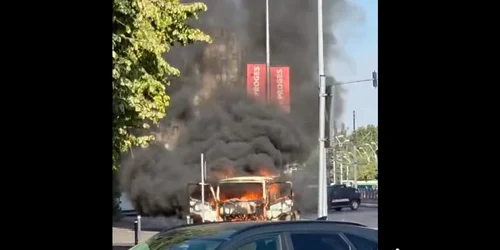 incendiu camioneta ghencea captura video jpg