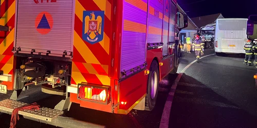 Accident rutier în Scoreiu Sibiu pe DN1 cu opt victime dintre care una a murit Foto ISU Sibiu