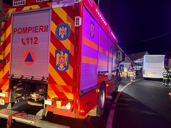 Imagine de la accidentul de pe DN1 din Scoreiu Sibiu