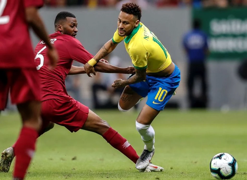 Neymar s-a accidentat in amicalul cu Qatar