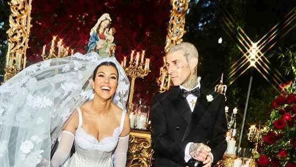 Kourtney Kardashian şi Travis Barker s-au căsătorit în Portofino foto: Instagram