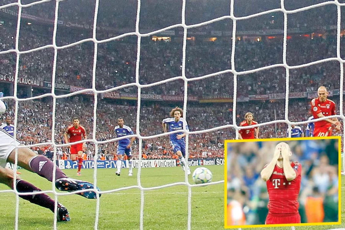 2013: Robben a marcat, în  minutul 89 al finalei cu  Dortmund, golul care a adus  trofeul pentru  a cincea  oară în vitrina lui Bayern  (FOTOGRAFII: REUTERS)