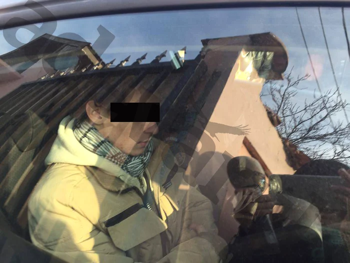 Boicea Luigi Constantin, în mașina procurorilor DIICOT (foto: Andreea Mitrache)