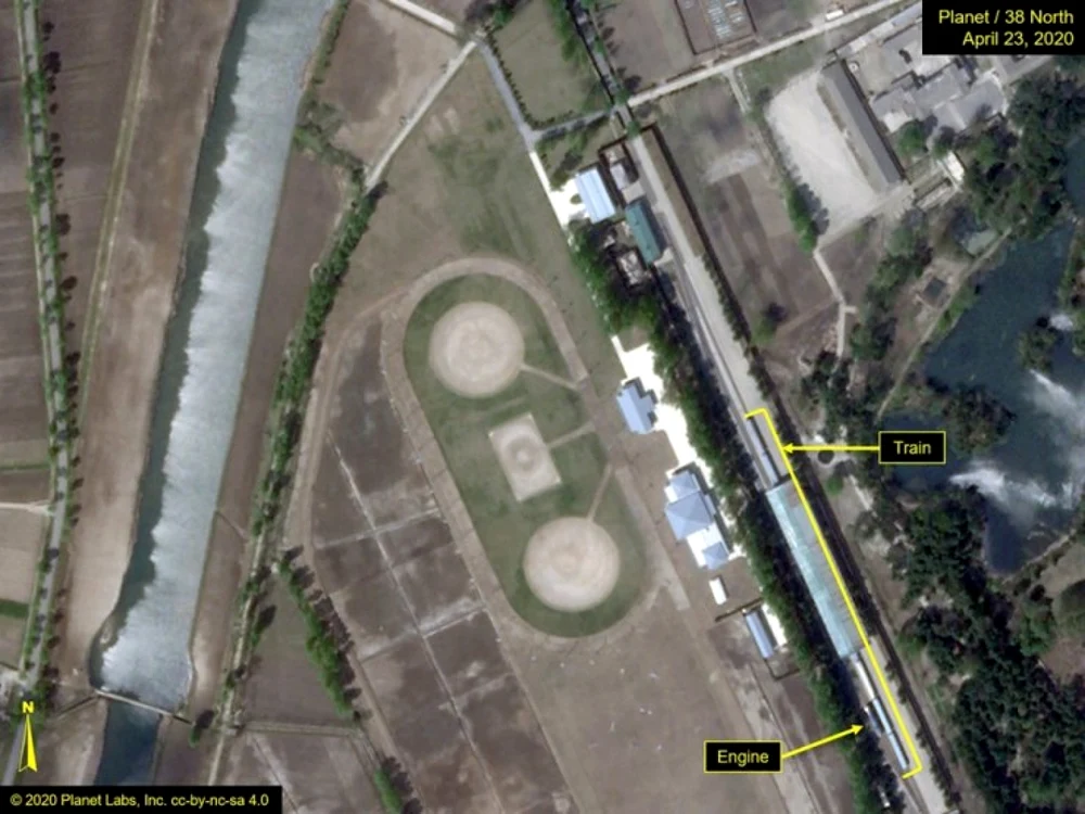 Trenul a staţionat într-o gară din Wonsan timp de două zile                            Fotografii: koreantimes.co.kr