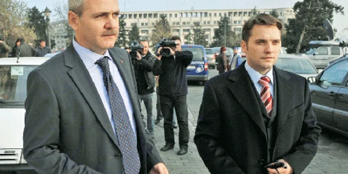 Liderii PSD Liviu Dragnea şi Dan Şova, organizatorii acţiunii de contestare a scrutinului