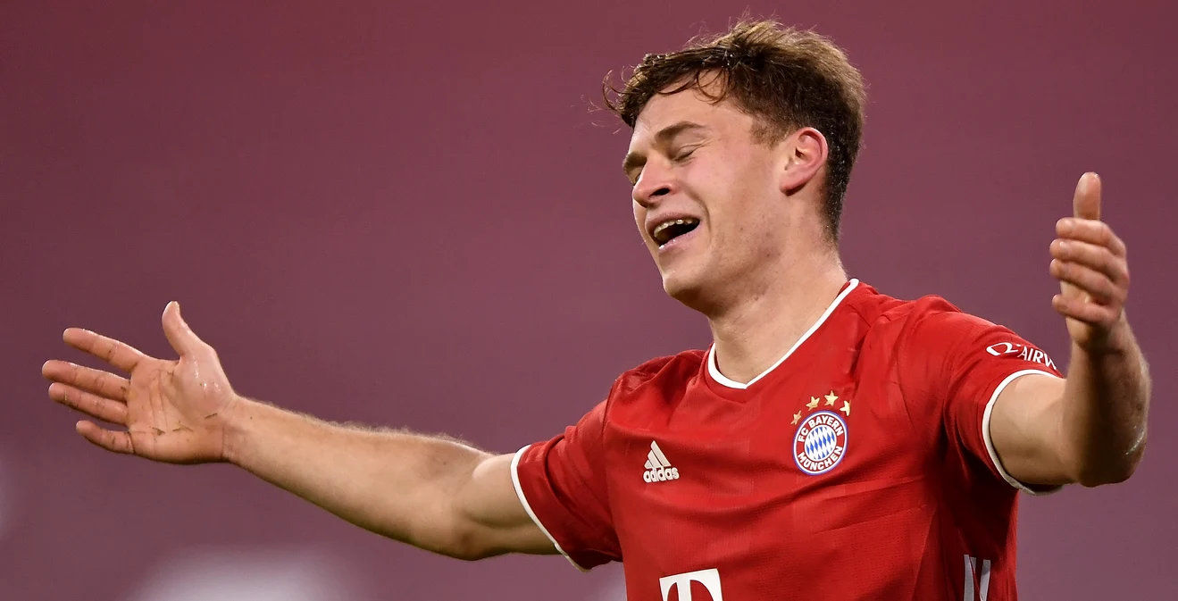 Joshua Kimmich, nepuntincios în fața lui Saarbrucken. Foto EPA EFE