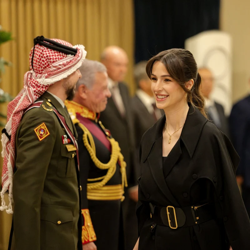 Prințesa Rajwa a Iordaniei și Prințul Hussein. FOTO: Profimedia