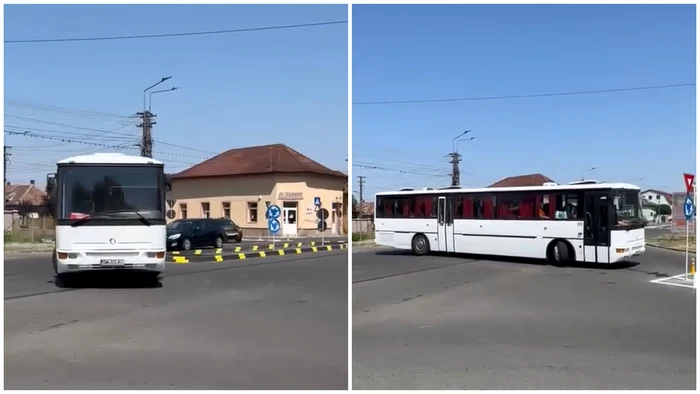 Autorii postării critică noul sens giratoriu. FOTO: Facebook/Info Trafic România